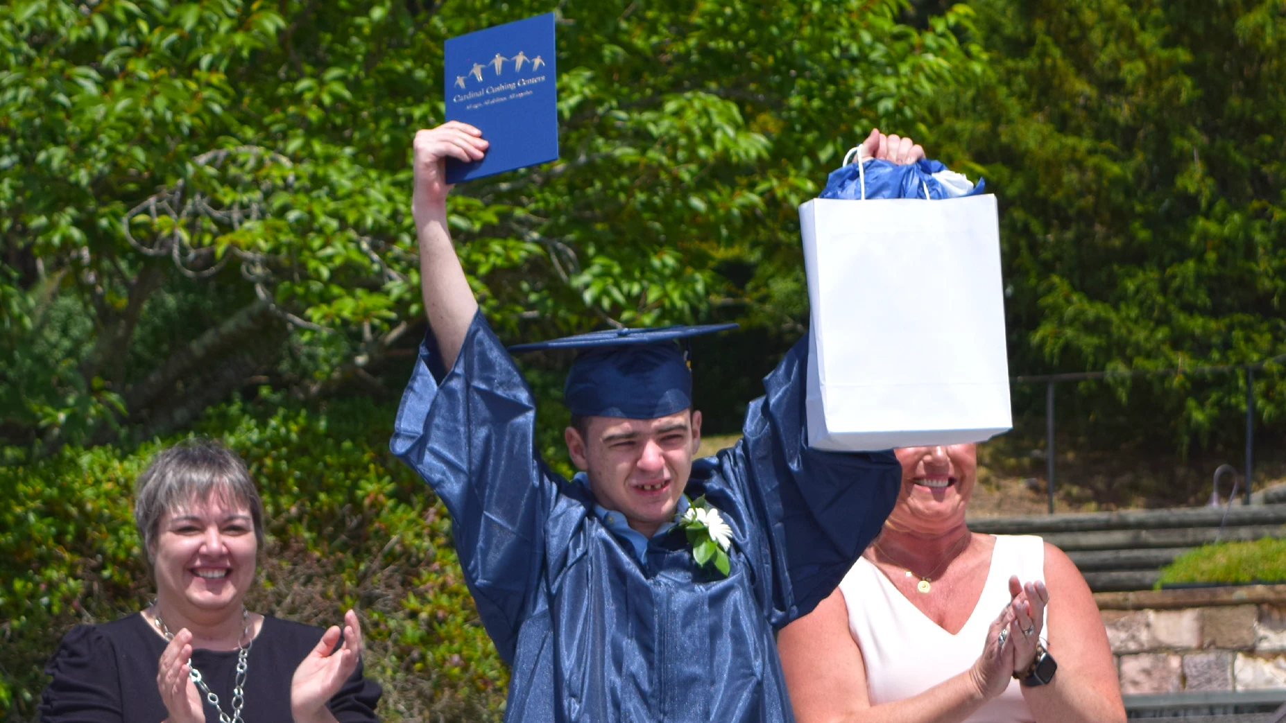 Student at the 2022 Cardinal Cushing Graduation