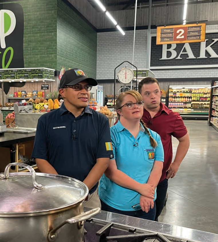 Michael Jaxtimer-Barry,  Cassidy Bauer, and Chris Harrington